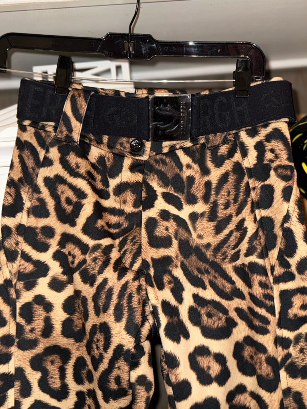 Goldbergh sz US 8 Minou ski pants animal print jaguar brown leopard nwt - Picture 7 of 9